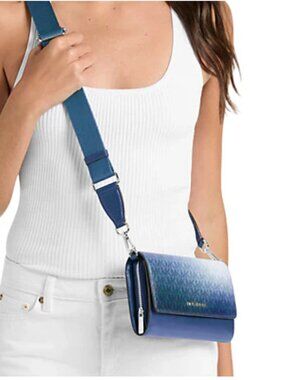 Michael Kors Lg Za Wallet Xbody Galaxy Blue